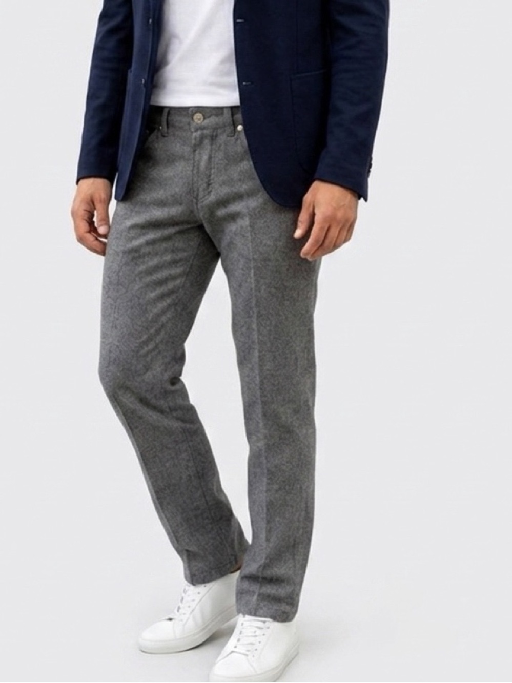 Peter Millar Collection Gray Wool Stretch Pants Size 34 30x29